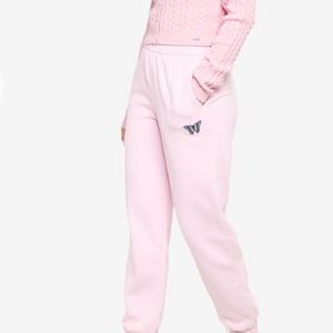 Hollister ultra high rise pink joggers sweatpants